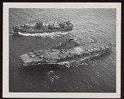HMS Victorious and USS Cimarron (AO-22)